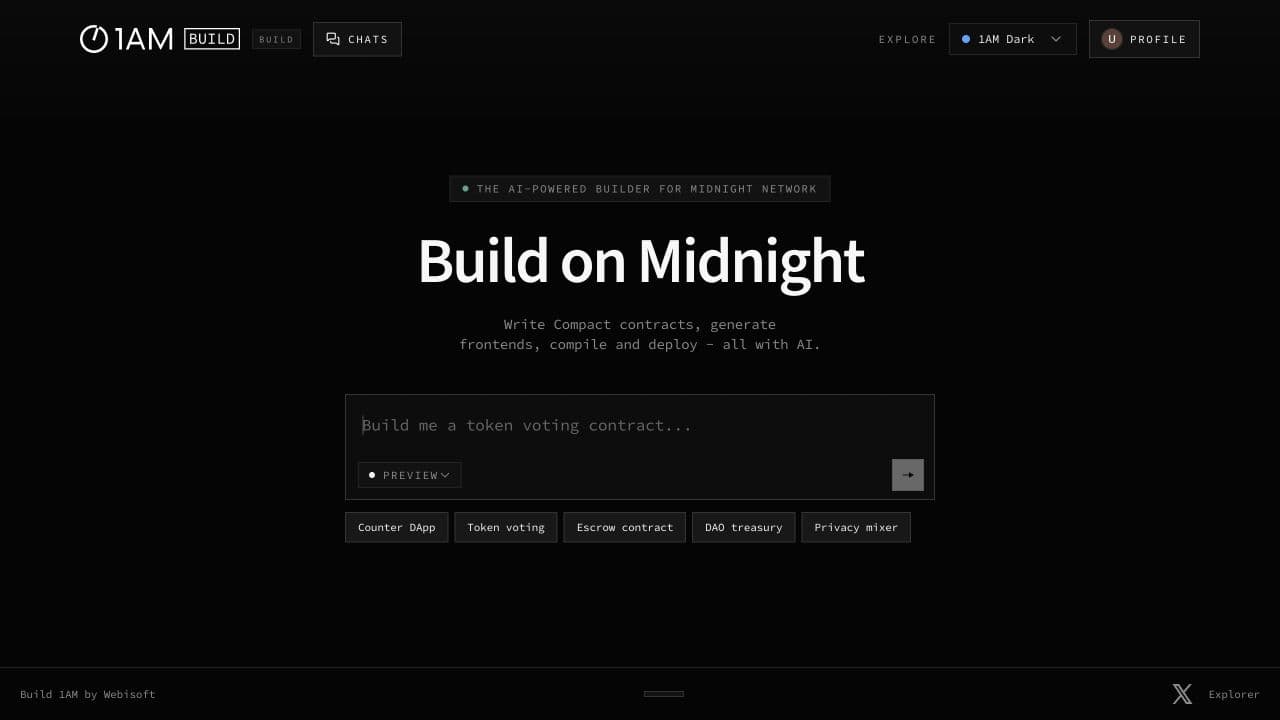 1AM Build workspace with prompt entry and application templates